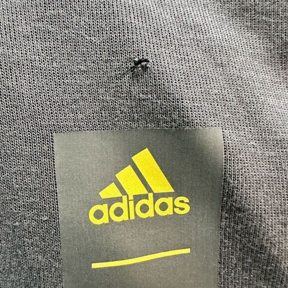 NWOT ADIDAS Men’s Black Logo Pull Over Hoodie Sweatshirt- Size Small - Picture 6 of 6